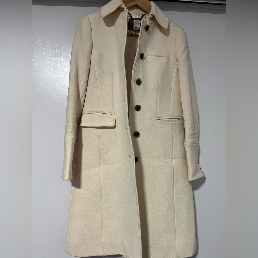 J. Crew Double Cloth by Manifattura di Carmigrano Italy Wool/Nylon Coat
